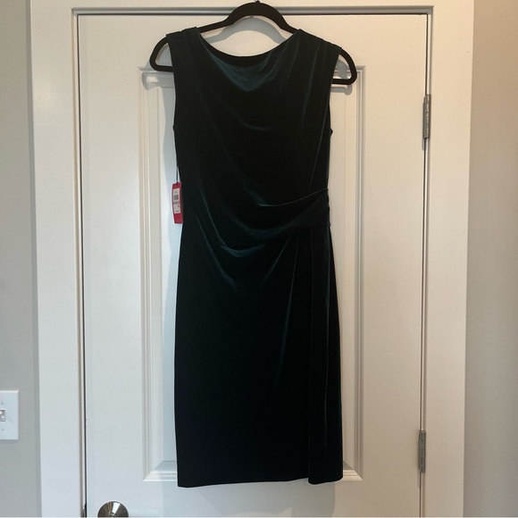 Vince Camuto Green Velvet Dress - Picture 3 of 6